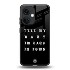 back in town back phone cover | glass case for oneplus nord ce 3