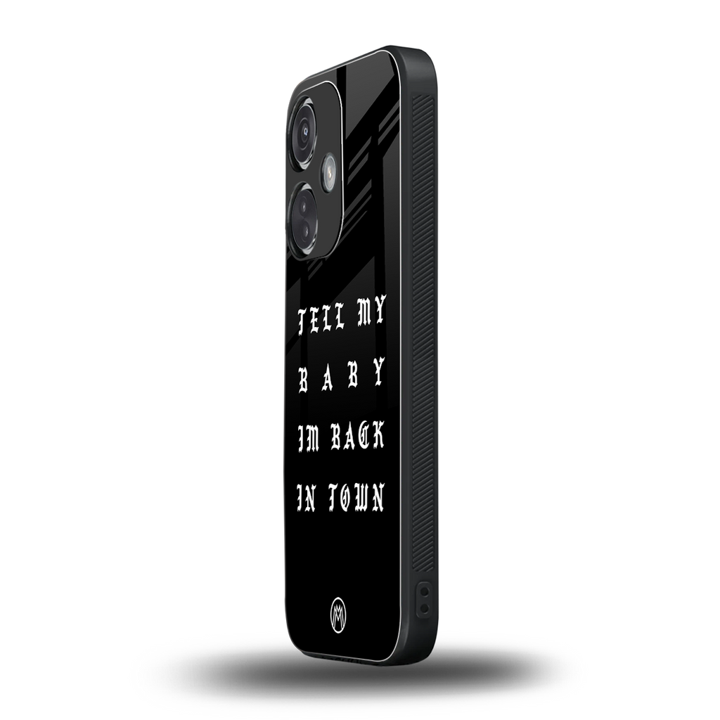 back in town back phone cover | glass case for oneplus nord ce 3