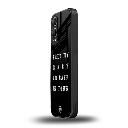 back in town back phone cover | glass case for oneplus nord ce 4 lite