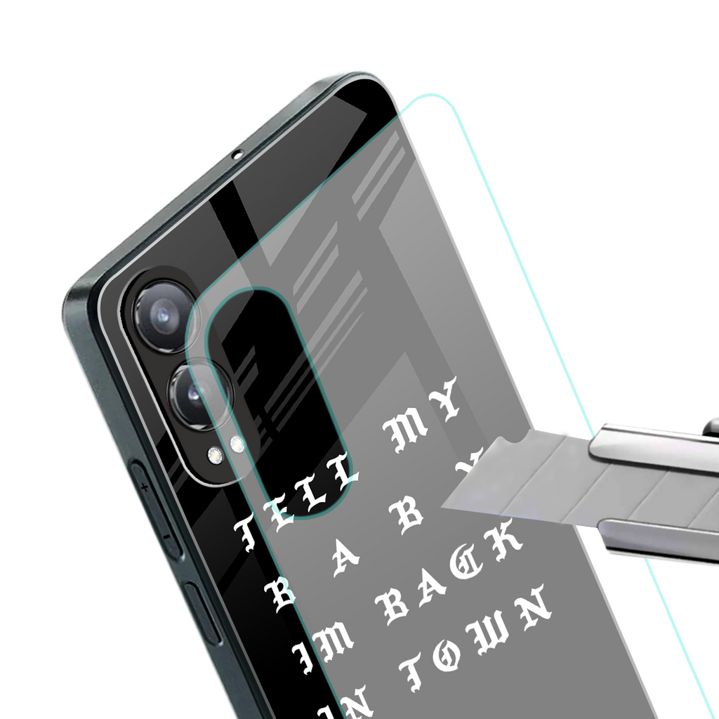 back in town back phone cover | glass case for oneplus nord ce 4 lite