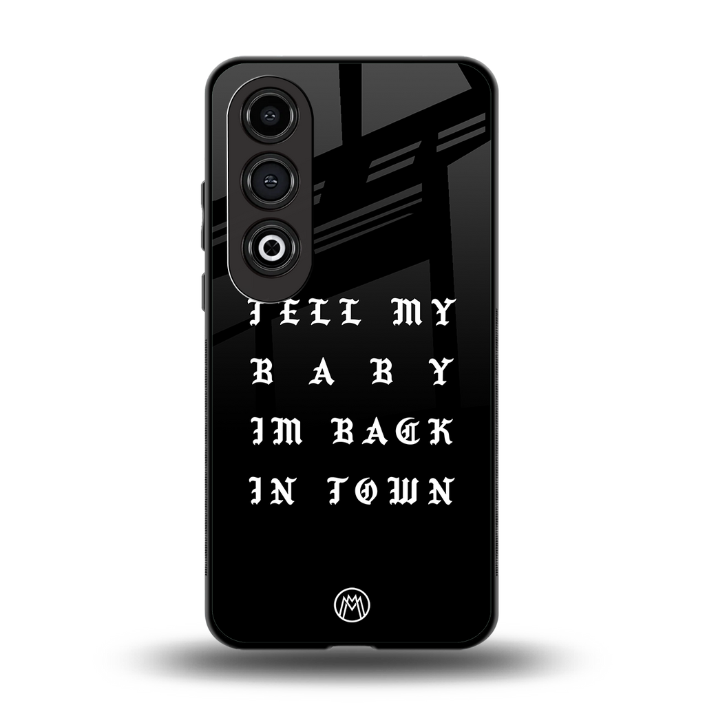 back in town back phone cover | glass case for oneplus nord ce 4