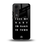 back in town back phone cover | glass case for oneplus nord ce 4