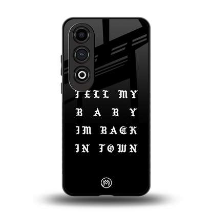 back in town back phone cover | glass case for oneplus nord ce 4