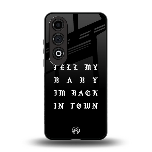 back in town back phone cover | glass case for oneplus nord ce 4