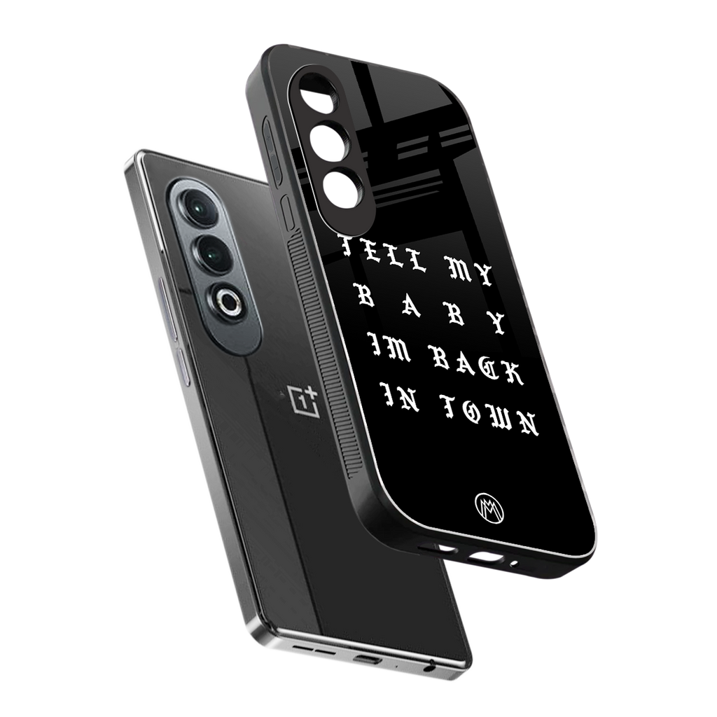 back in town back phone cover | glass case for oneplus nord ce 4