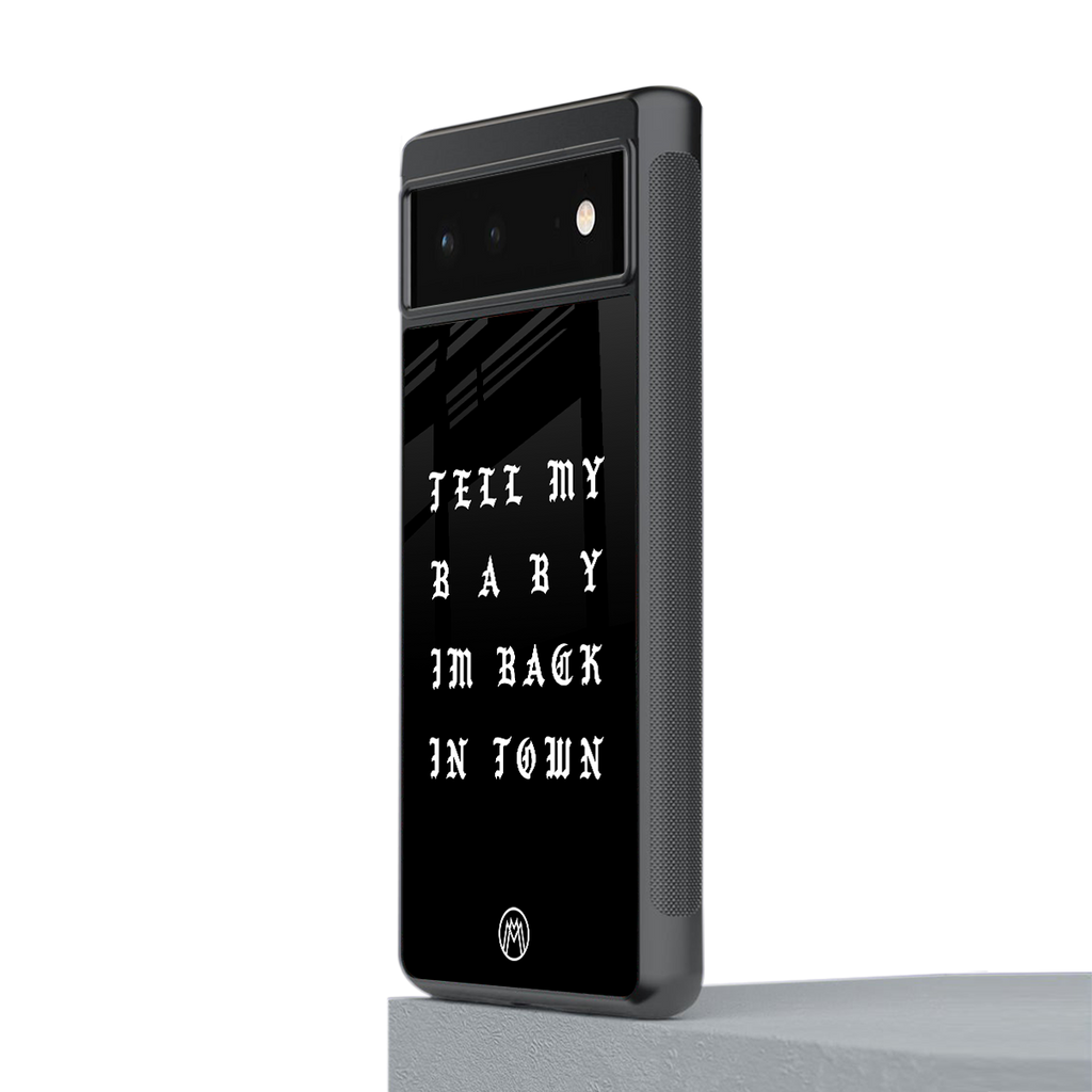 back in town back phone cover | glass case for Google Pixel 6A