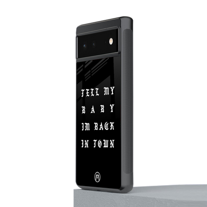 back in town back phone cover | glass case for Google Pixel 6A