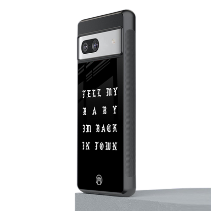 back in town back phone cover | glass case for Google Pixel 7A
