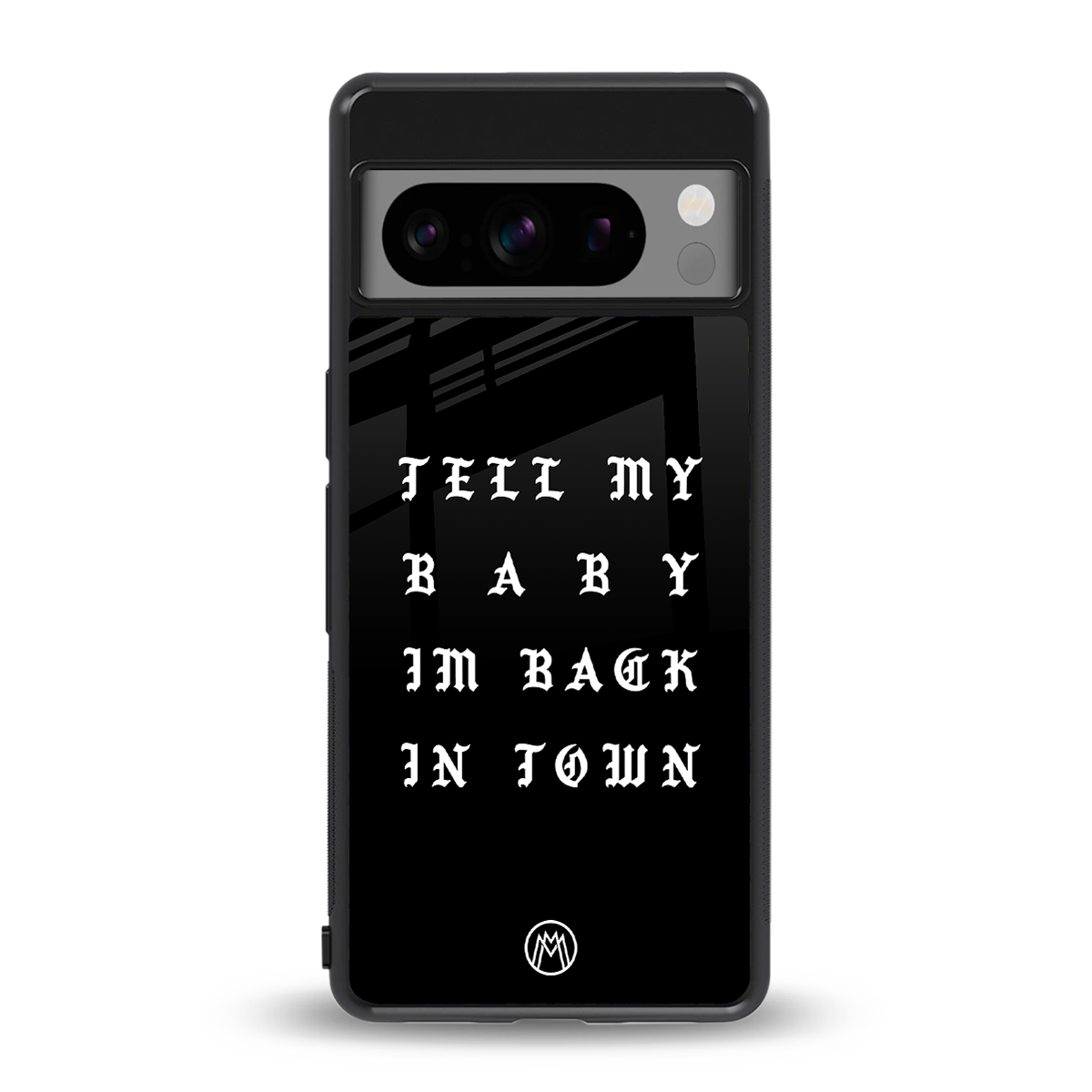 back in town back phone cover | glass case for google pixel 8 pro