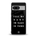 back in town back phone cover | glass case for Google Pixel 8
