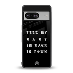 back in town back phone cover | glass case for Google Pixel 8