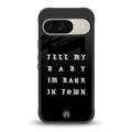 back in town back phone cover | glass case for google pixel 9