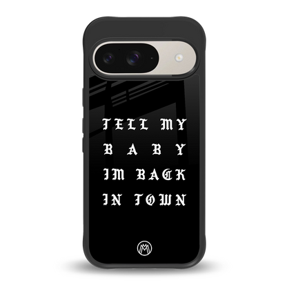 back in town back phone cover | glass case for google pixel 9