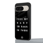 back in town back phone cover | glass case for google pixel 9
