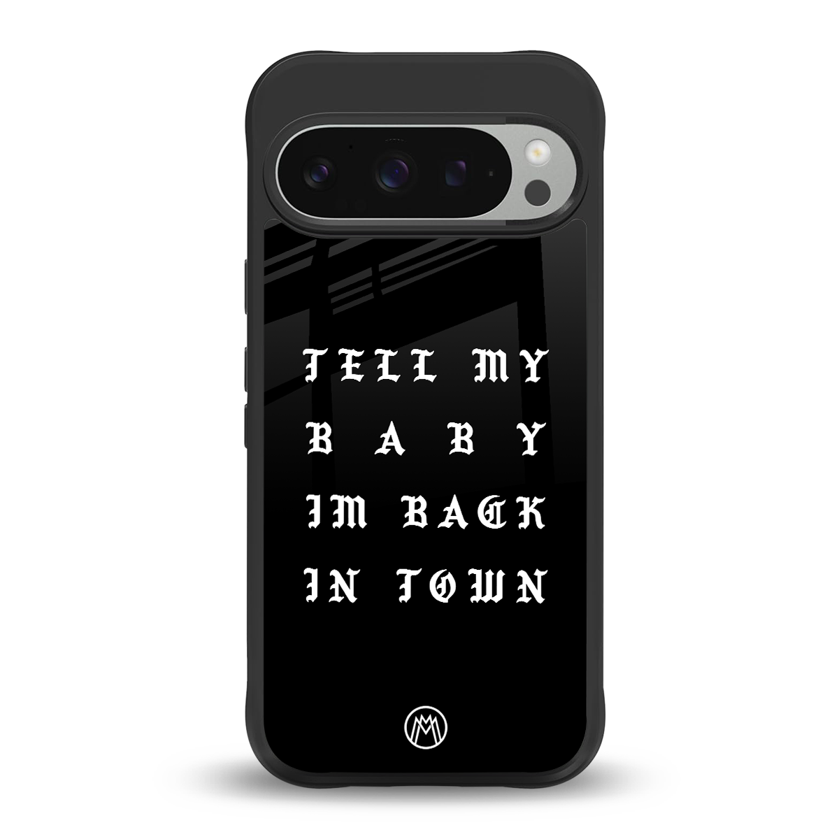 back in town back phone cover | glass case for google pixel 9 pro xl
