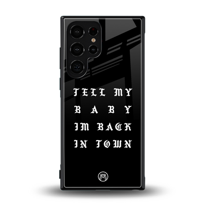 back in town back phone cover | glass case for samsung galaxy s24 ultra