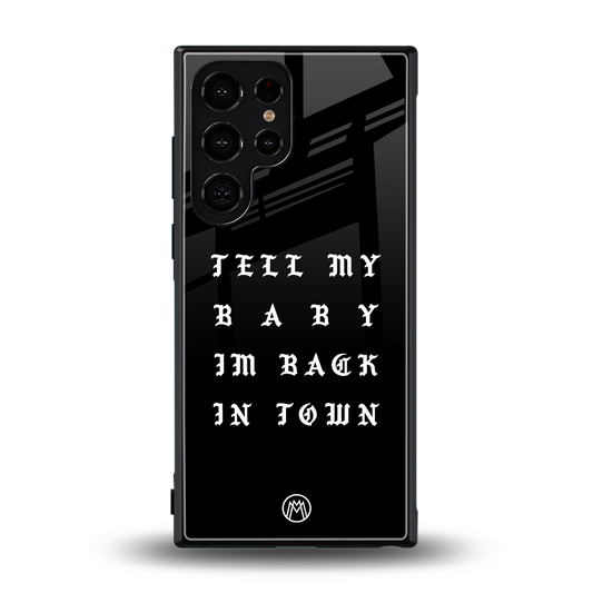 back in town back phone cover | glass case for samsung galaxy s24 ultra