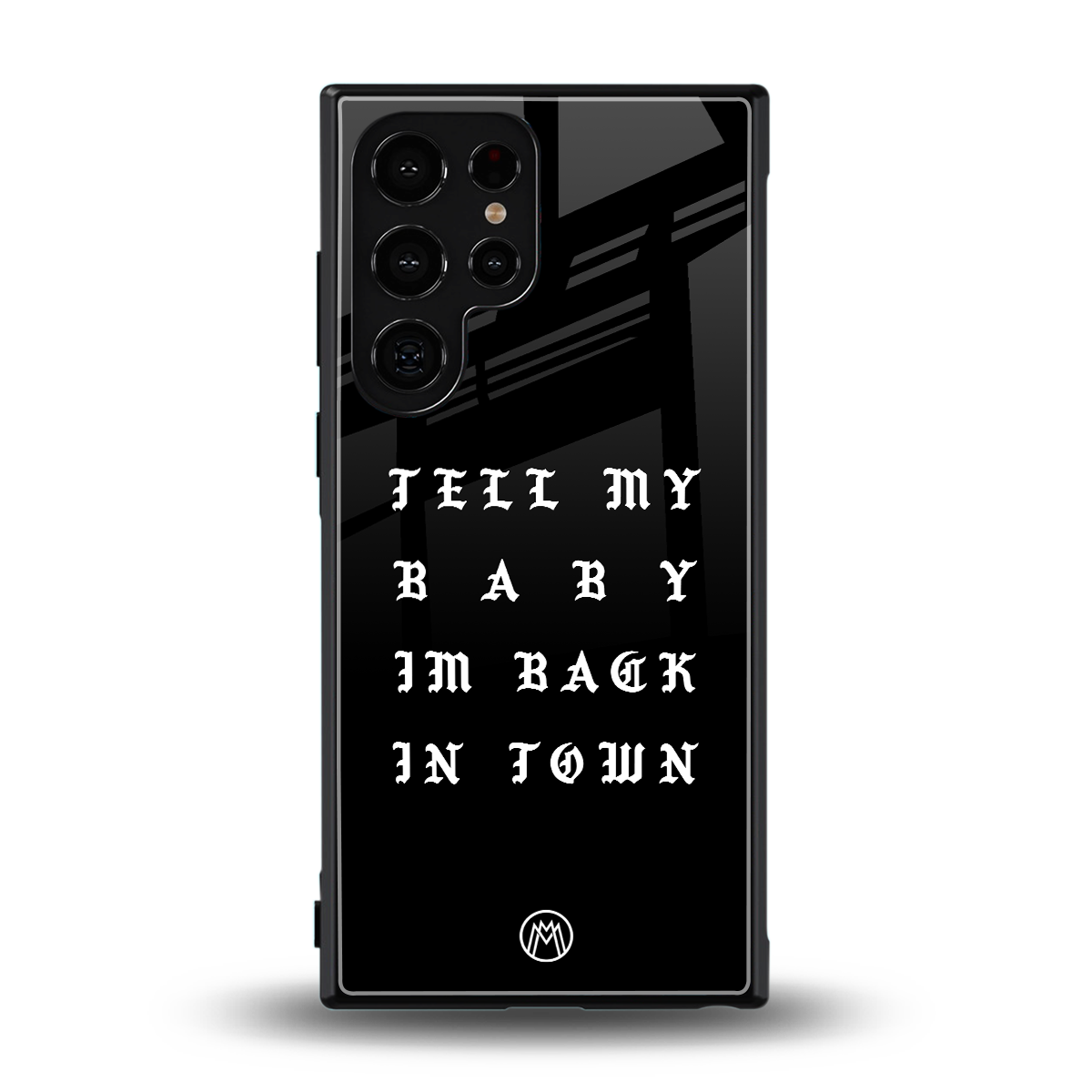 back in town back phone cover | glass case for samsung galaxy s23 ultra