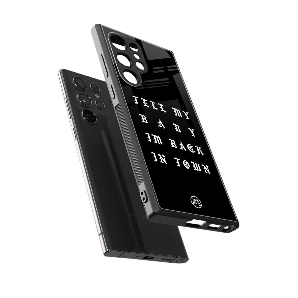 back in town back phone cover | glass case for samsung galaxy s24 ultra