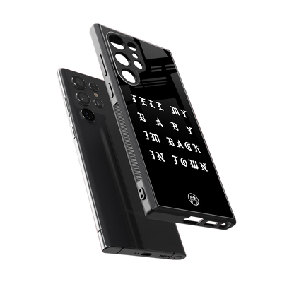 back in town back phone cover | glass case for samsung galaxy s24 ultra
