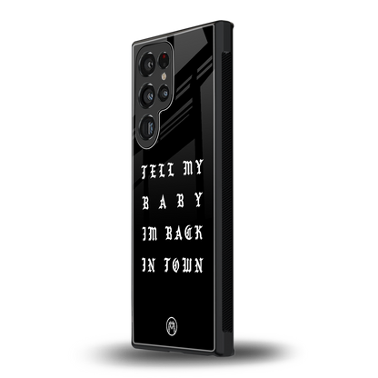 back in town back phone cover | glass case for samsung galaxy s24 ultra