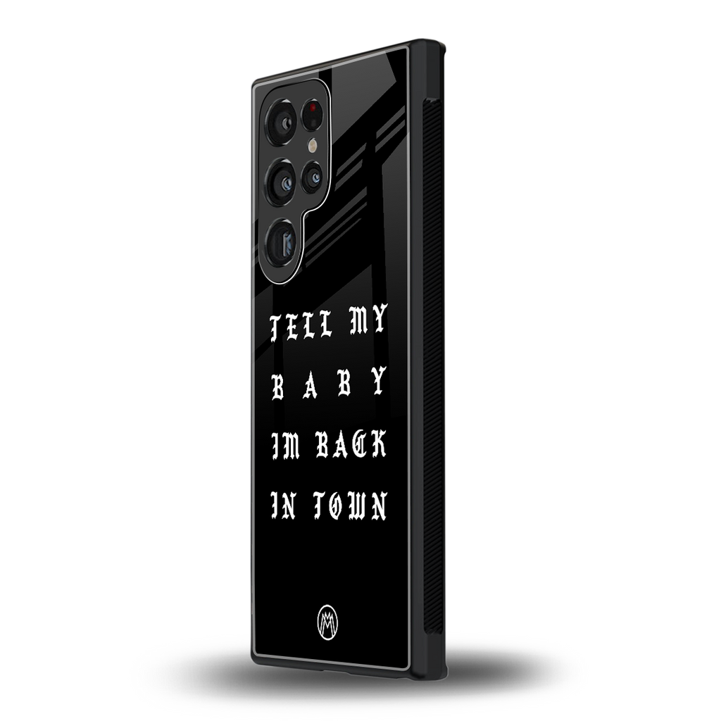 back in town back phone cover | glass case for samsung galaxy s23 ultra