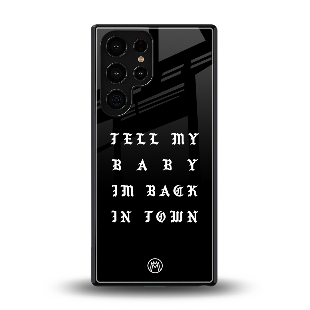 back in town back phone cover | glass case for samsung galaxy s25 ultra