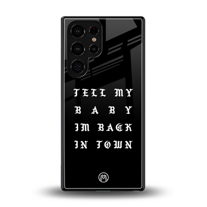 back in town back phone cover | glass case for samsung galaxy s25 ultra