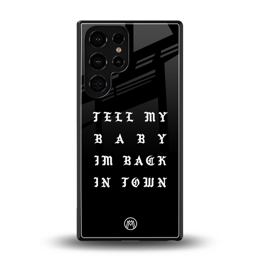 back in town back phone cover | glass case for samsung galaxy s25 ultra