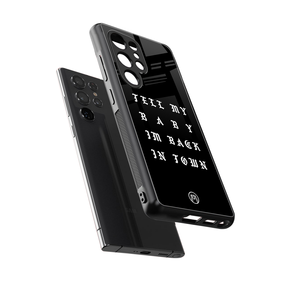 back in town back phone cover | glass case for samsung galaxy s25 ultra