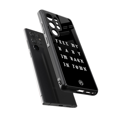 back in town back phone cover | glass case for samsung galaxy s25 ultra