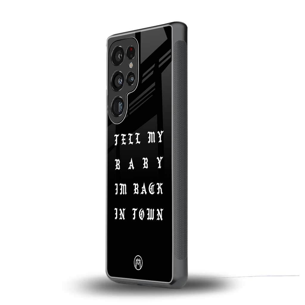 back in town back phone cover | glass case for samsung galaxy s25 ultra