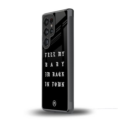back in town back phone cover | glass case for samsung galaxy s25 ultra
