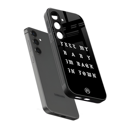back in town back phone cover | glass case for samsung galaxy s23 plus