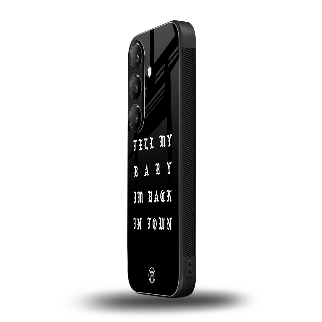 back in town back phone cover | glass case for samsung galaxy s23