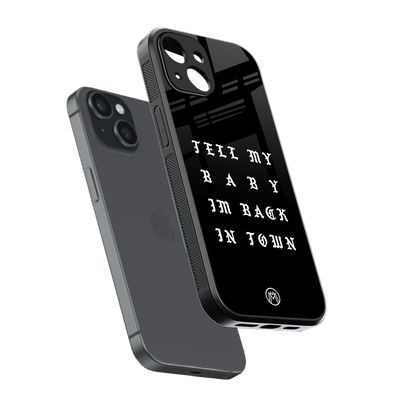 back in town back phone cover | glass case for iphone 15