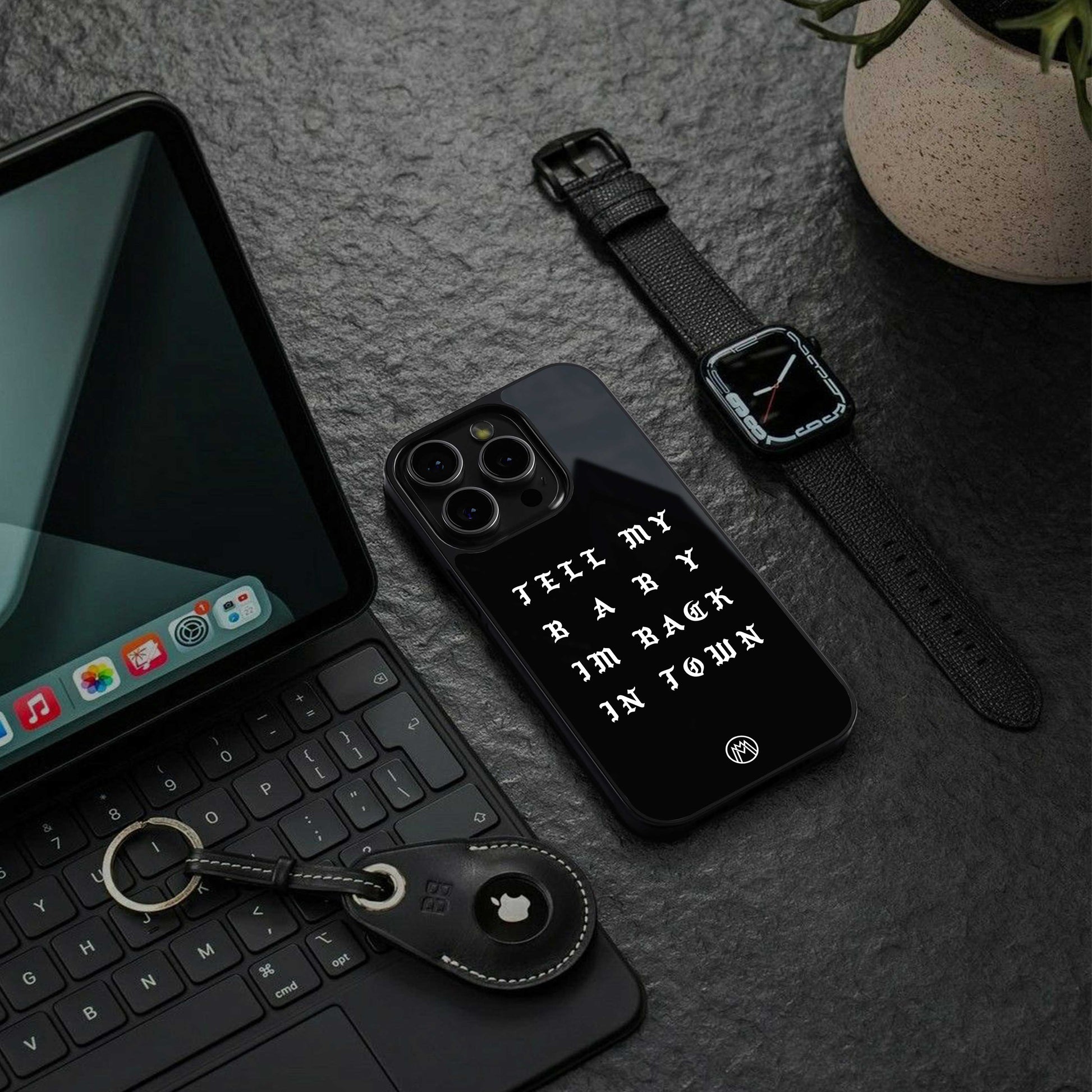 back in town back phone cover | glass case for iphone 13 pro max