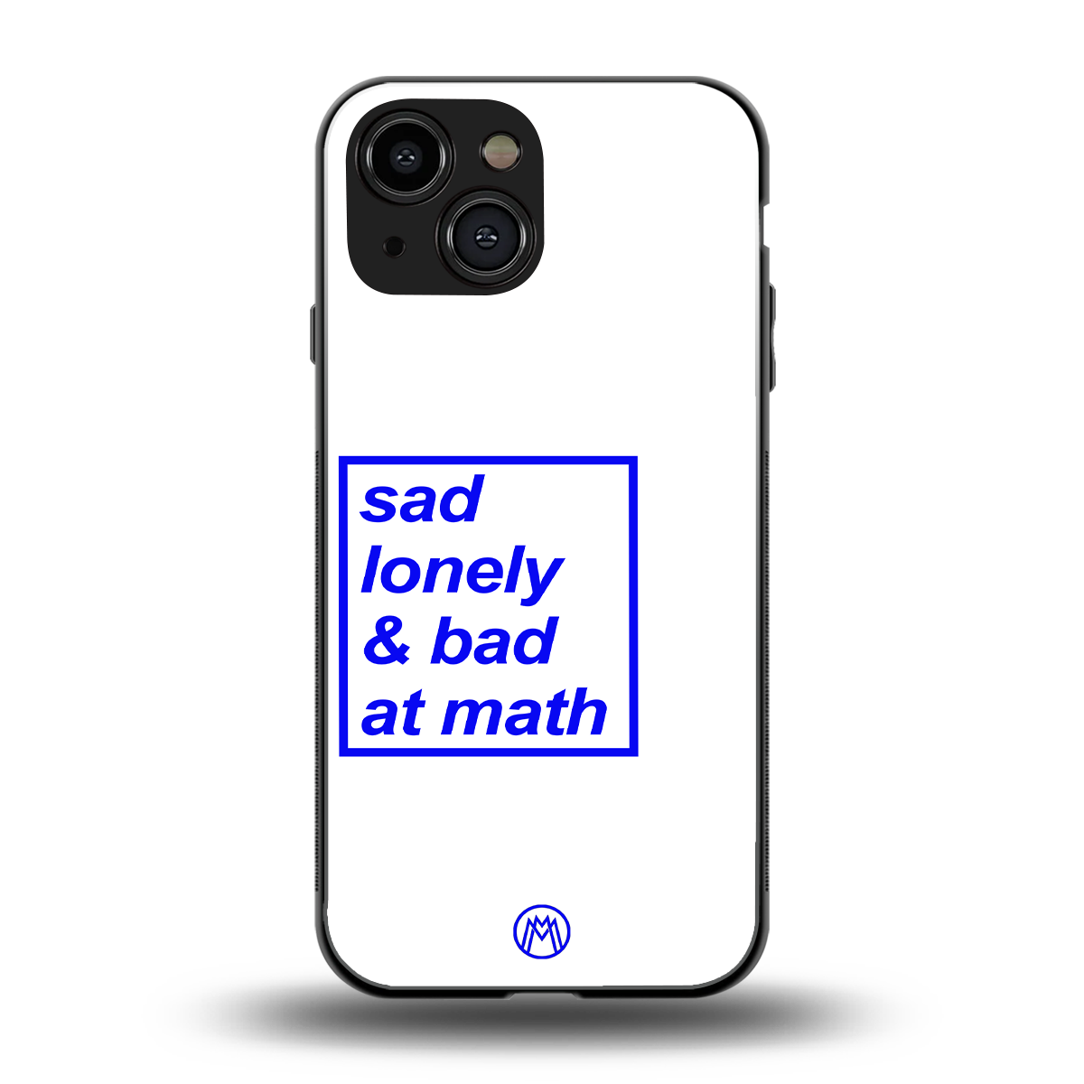 bad at math back phone cover | glass case for iphone 13 mini