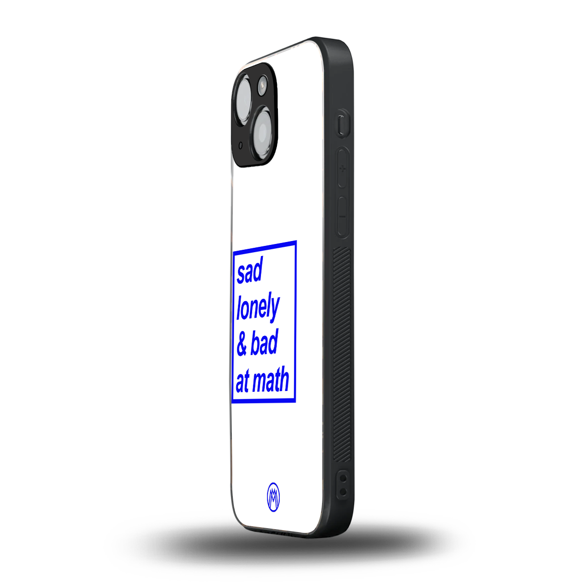 bad at math back phone cover | glass case for iphone 13 mini