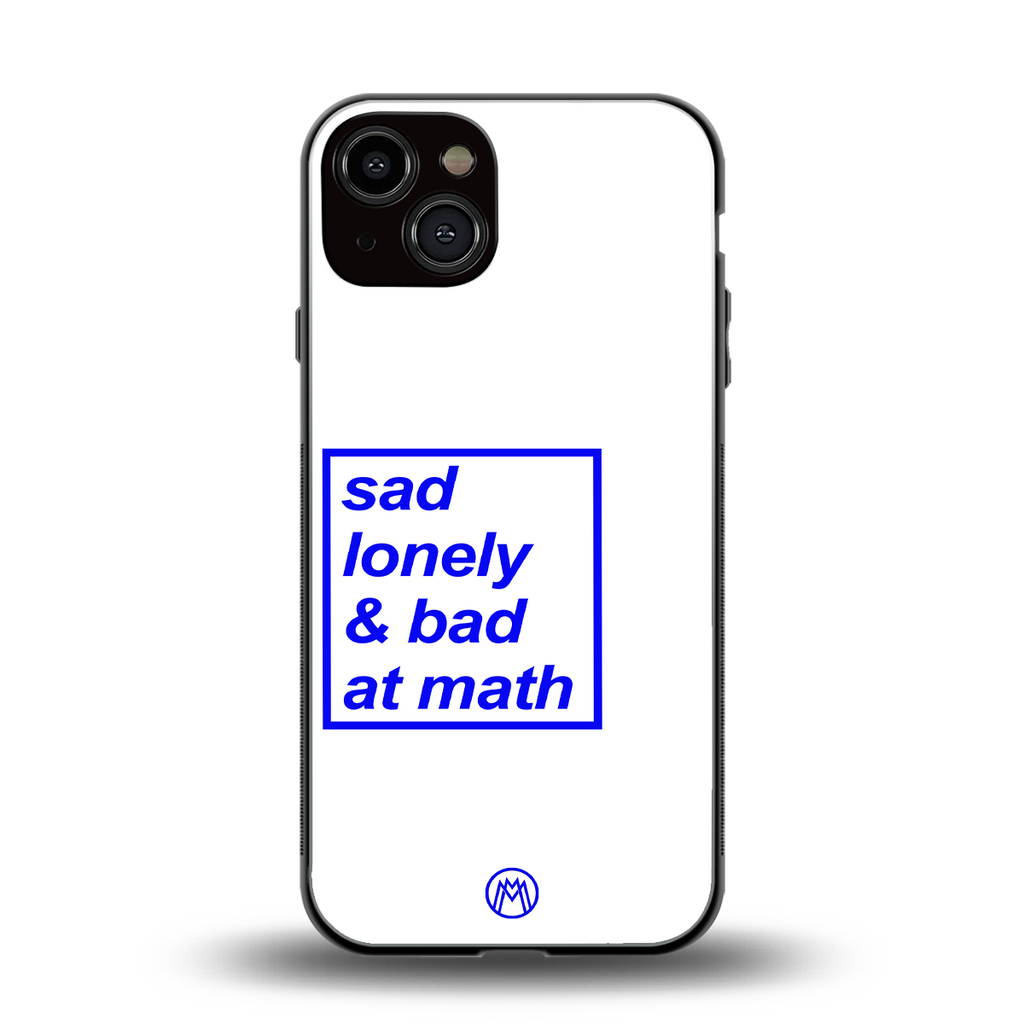 bad at math back phone cover | glass case for iphone 13