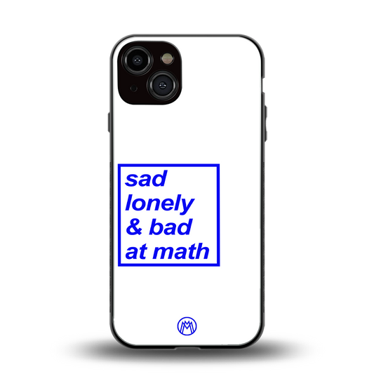bad at math back phone cover | glass case for iphone 13