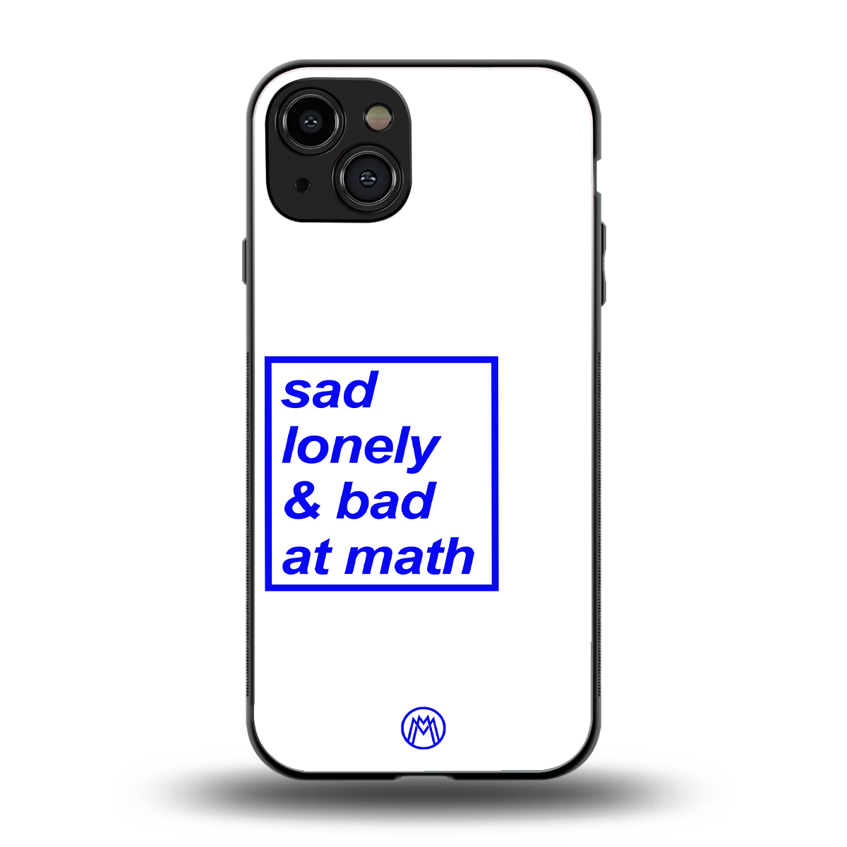 bad at math back phone cover | glass case for iphone 15
