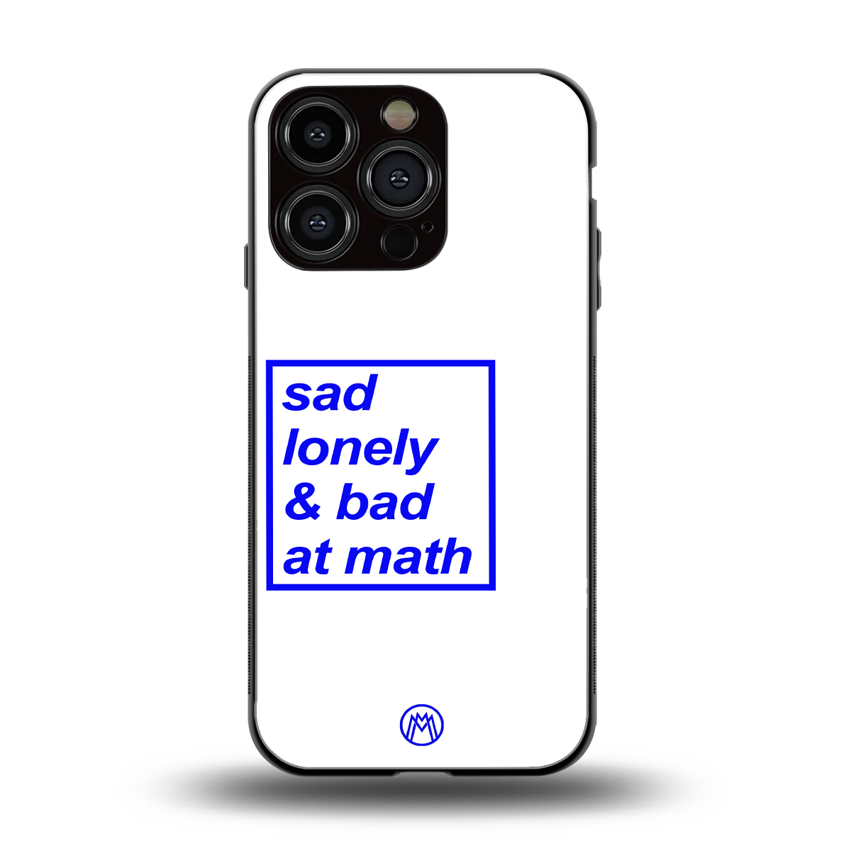 bad at math back phone cover | glass case for iphone 16 pro