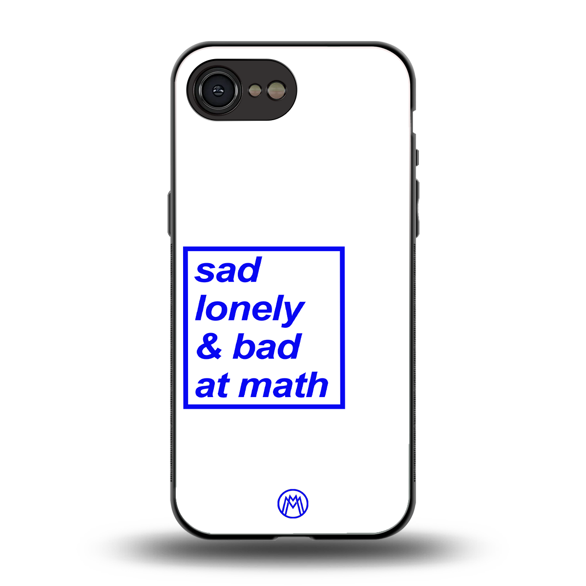 bad at math back phone cover | glass case for iphone 16e