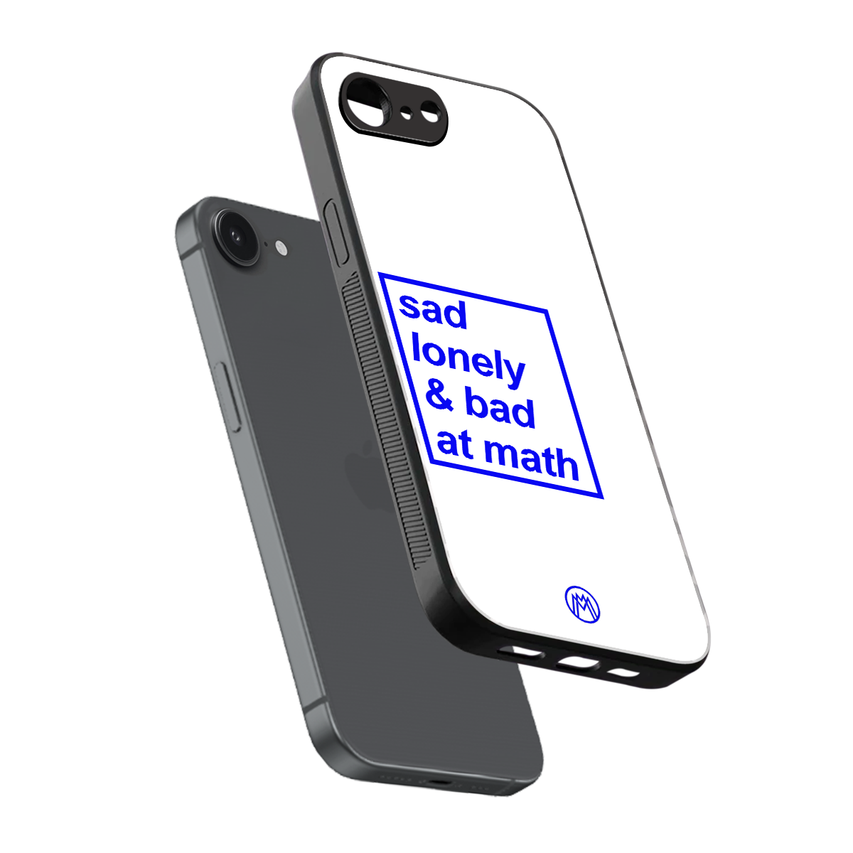 bad at math back phone cover | glass case for iphone 16e