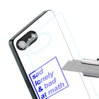 bad at math back phone cover | glass case for iphone 16e