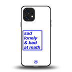 bad at math back phone cover | glass case for nothing phone 1