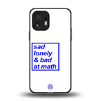 bad at math back phone cover | glass case for nothing phone 2