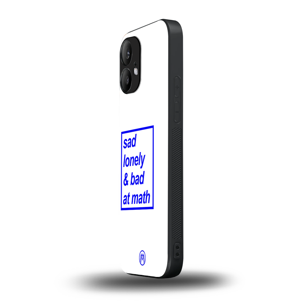 bad at math back phone cover | glass case for nothing phone 2