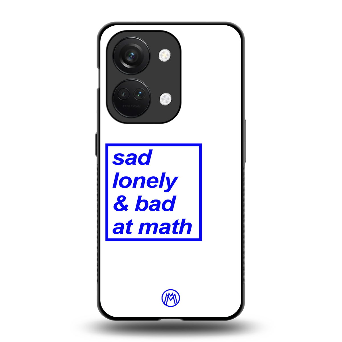 bad at math back phone cover | glass case for oneplus nord 3